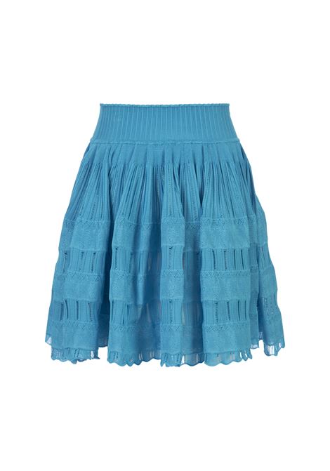 Minigonna Crinoline Lucida Blu ALAIA | AA9J21162M712556