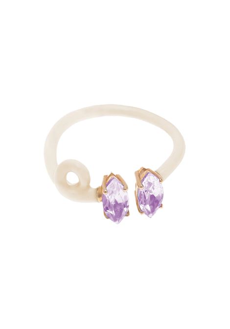 Double B Vine Ring In Panna BEA BONGIASCA | Jewels | BR127YGSNP1-PNN