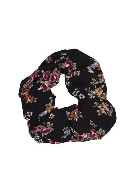 Black Elastic With Flowers THE ANDAMANE | ALMA678