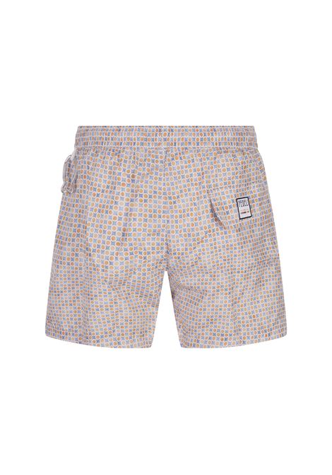 Swim Shorts With Micro Pattern Of Polka Dots And Flowers FEDELI | 00318-C099557