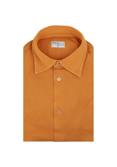 Teorema Light Piquet Shirt In Orange FEDELI | 0283199