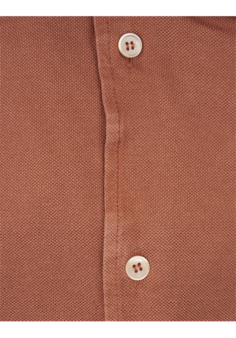 Orange Classic Shirt In Light Piquet FEDELI | 0283209