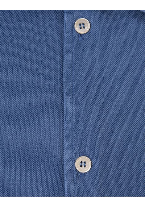 Teorema Shirt In Cobalt Blue Cotton Piqué FEDELI | 0283525