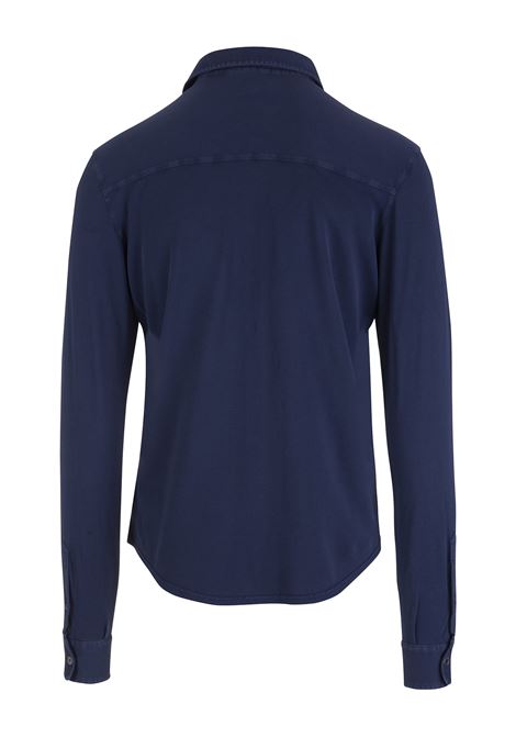 Teorema Shirt In Royal Blue Cotton Piqué FEDELI | 028385