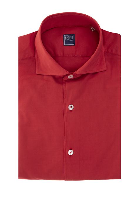 Sean Shirt In Red Panamino FEDELI | 050787