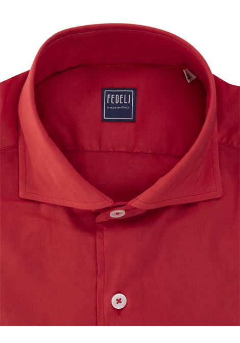 Sean Shirt In Red Panamino FEDELI | 050787