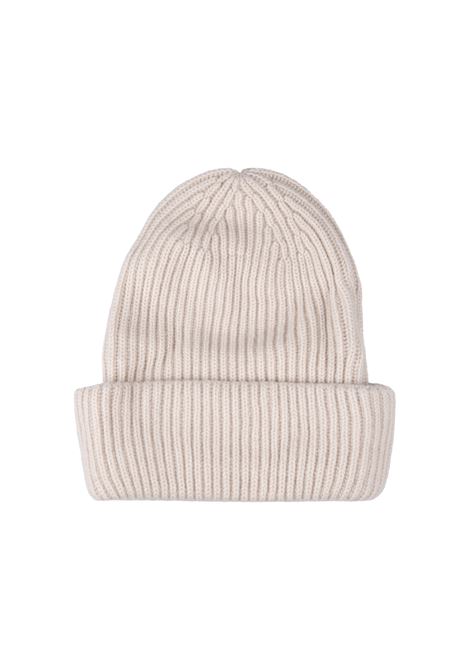 Gold Ribbed Cashmere Beanie FEDELI | DI06014GOLD