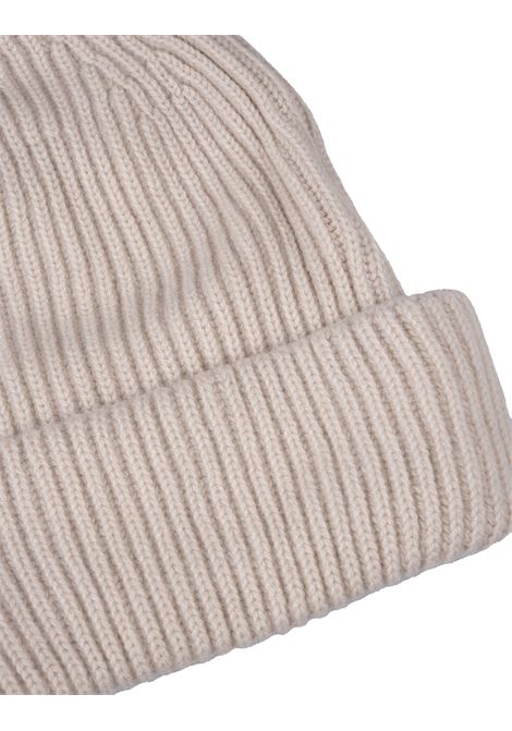 Gold Ribbed Cashmere Beanie FEDELI | DI06014GOLD