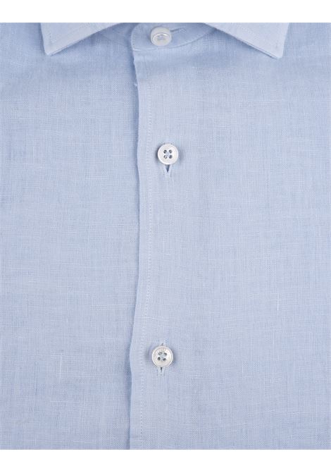 Classic Shirt In Lightweight Light Blue Cotton FEDELI | 0501836