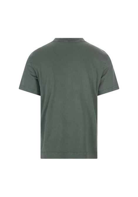 T-Shirt Basic In Cotone Organico Verde Muschio FEDELI | 0103104