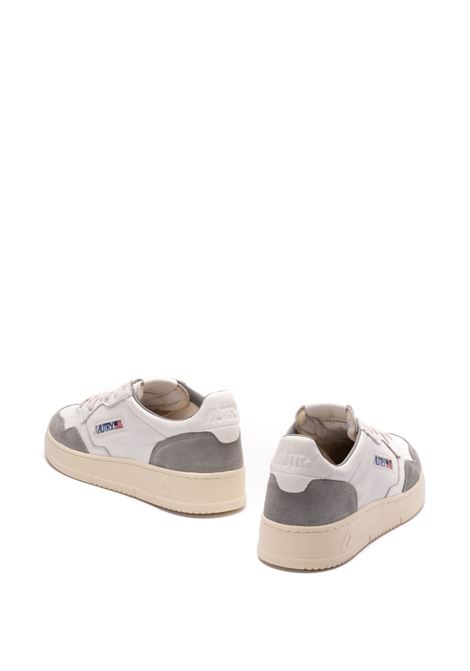 Sneakers Medalist Low In Suede Grigio e Pelle Bianca AUTRY | AULMGS37