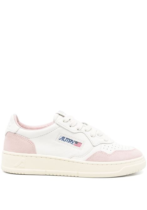 Sneakers Medalist Low In Pelle Bianca e Suede Powder AUTRY | AULWGS36