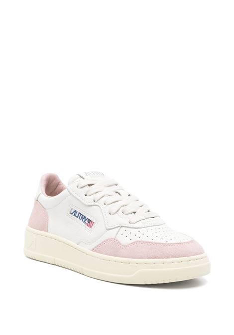 Sneakers Medalist Low In Pelle Bianca e Suede Powder AUTRY | AULWGS36