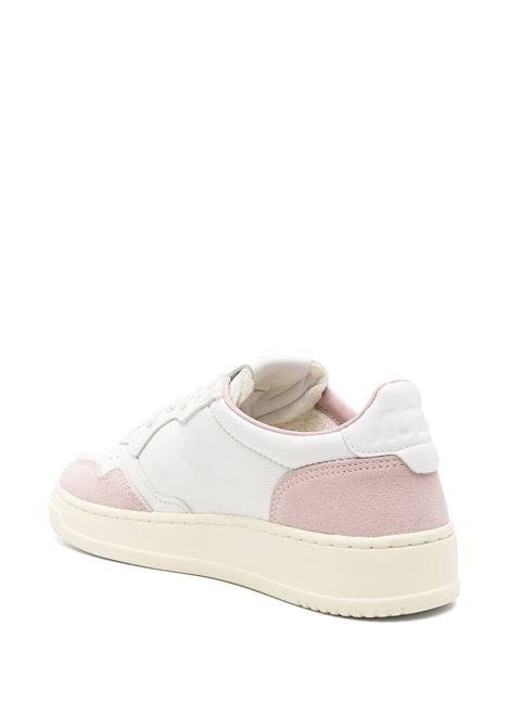 Sneakers Medalist Low In Pelle Bianca e Suede Powder AUTRY | AULWGS36