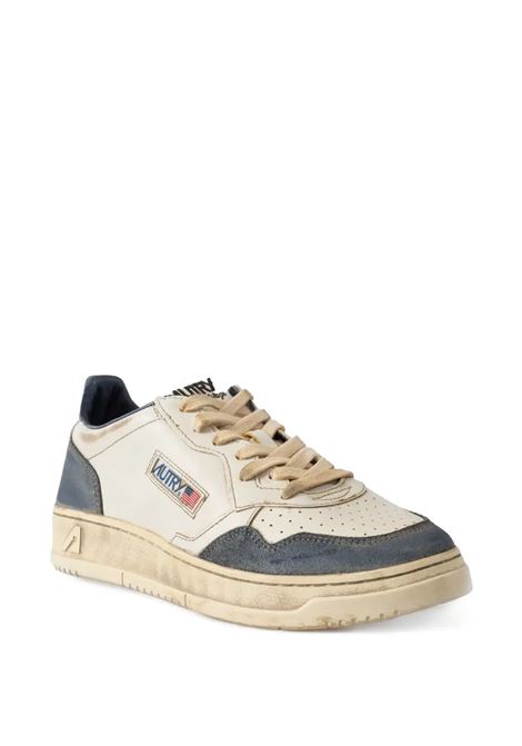 Sneakers Medalist Low Super Vintage In Pelle E Suede Colore Space Blue e Silver AUTRY | AVLMLS07