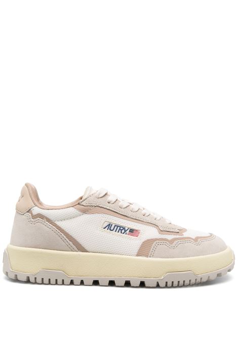 Sneakers Wildpace Low In Mesh e Suede Colore Whisper White e Sand AUTRY | LDLWAK03