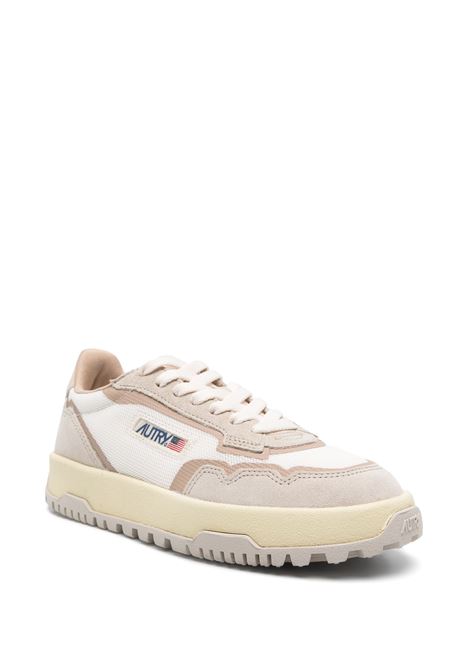 Sneakers Wildpace Low In Mesh e Suede Colore Whisper White e Sand AUTRY | LDLWAK03