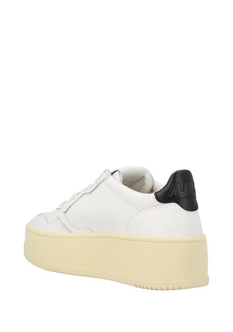 Sneakers Medalist Platform In Pelle Bianca e Nera AUTRY | PTLWLL22