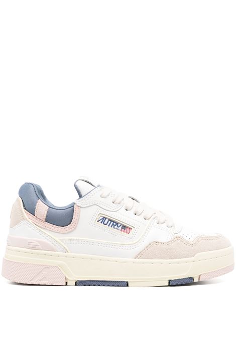 Sneakers CLC In Pelle e Suede Colore Bianco e Peach Whip AUTRY | ROLWMC01