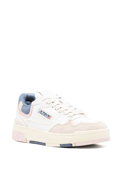 Sneakers CLC In Pelle e Suede Colore Bianco e Peach Whip AUTRY | ROLWMC01