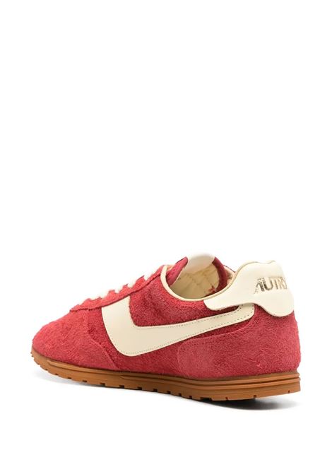 Sneakers Windspin In Suede E Pelle Parrot E Rutabaga AUTRY | WSLMUB15