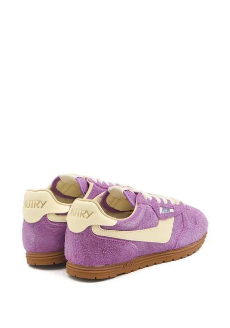 Sneakers Windspin In Suede E Pelle Viola E Rutabaga AUTRY | WSLWUB14