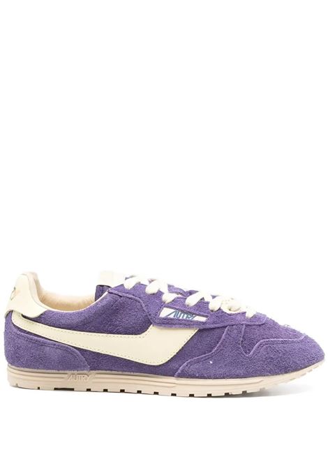 Sneakers Windspin In Suede E Pelle Ultraviolet E Rutabaga AUTRY | WSLWUB16