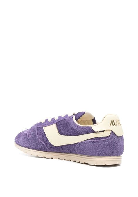 Sneakers Windspin In Suede E Pelle Ultraviolet E Rutabaga AUTRY | WSLWUB16