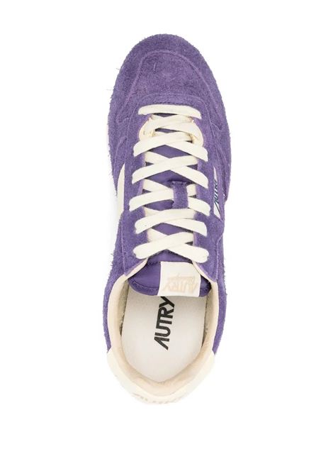 Sneakers Windspin In Suede E Pelle Ultraviolet E Rutabaga AUTRY | WSLWUB16