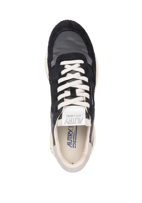 Sneakers Reelwind Low In Nylon e Suede Nero AUTRY | WWLMNC05