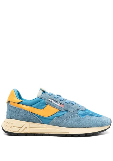 Sneakers Reelwind Low In Nylon e Suede Cenble e Gold Fusion AUTRY | WWLMUT02