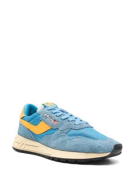 Sneakers Reelwind Low In Nylon e Suede Cenble e Gold Fusion AUTRY | WWLMUT02