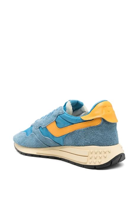 Sneakers Reelwind Low In Nylon e Suede Cenble e Gold Fusion AUTRY | WWLMUT02