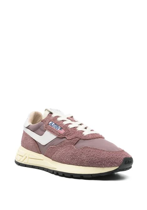 Sneakers Basse Reelwind In Nylon e Suede Taupe AUTRY | WWLWNC17