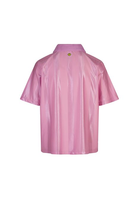 T-shirt In Triacetato Rosa Con Stampa BARROW | S5BWUATH096BW036