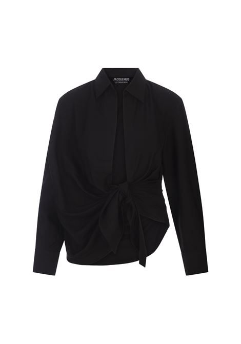 Black La Chemise Bahia Shirt JACQUEMUS | 213SH002-1020990