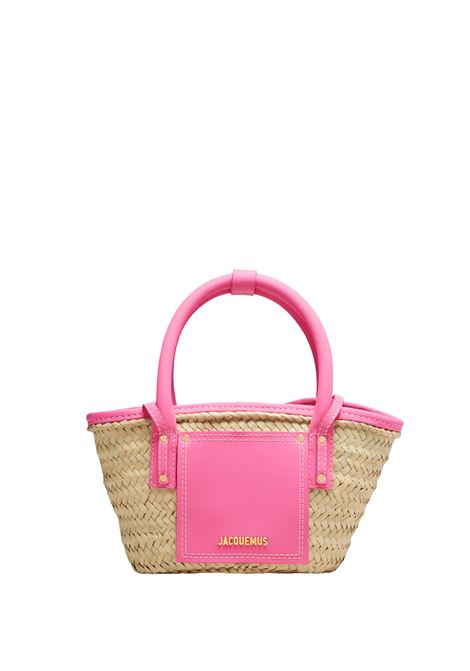 Dark Pink The Small Soli Basket Bag JACQUEMUS | 223BA044-3088450