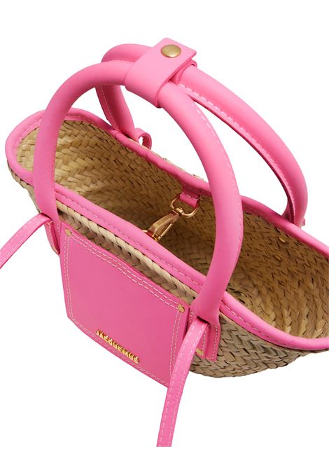 Dark Pink The Small Soli Basket Bag JACQUEMUS | 223BA044-3088450