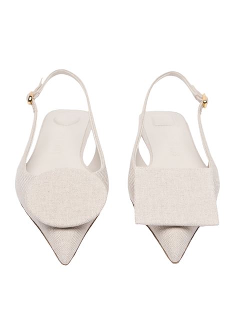 Les Slingbacks Duelo Plates In Light Greige JACQUEMUS | 241FO077-3071140