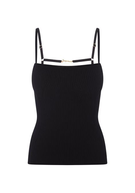 Black Le Haut Sierra Top JACQUEMUS | 241KN354-2355990