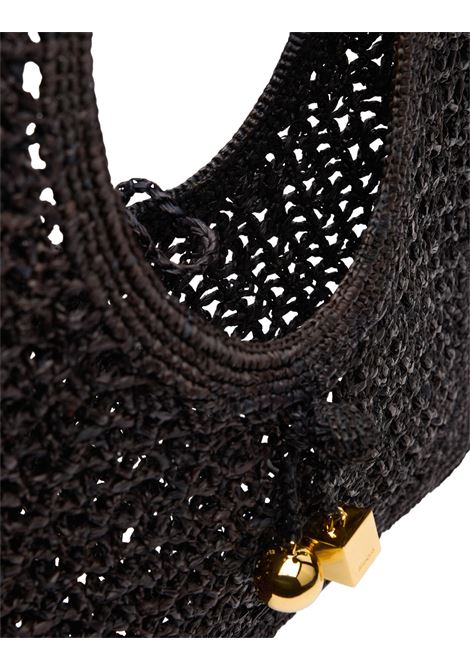 Spiaggia Square Bag In Black Raffia JACQUEMUS | 243BA388-3219990