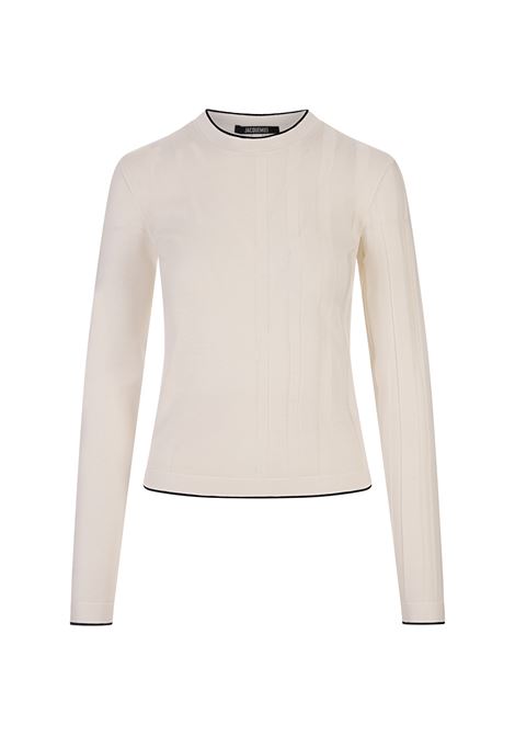 Off-White Long-Sleeved Le T-Shirt Tricot JACQUEMUS | 243KN802-2065110