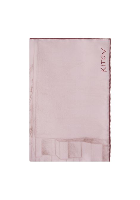 Foulard In Seta Stampata Rosa KITON | D53754K0942F01