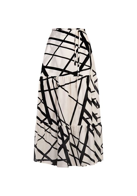 Printed Silk Midi Skirt KITON | D59202K0952E01