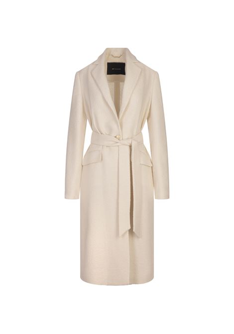 Ivory Cashmere Blend Midi Coat KITON | D59618K0937E01