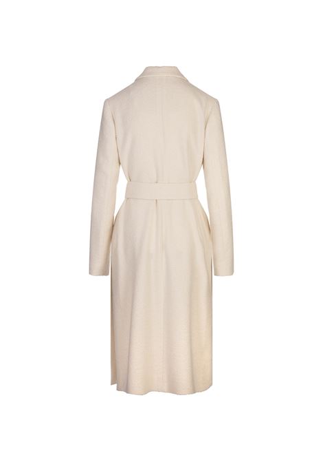 Ivory Cashmere Blend Midi Coat KITON | D59618K0937E01