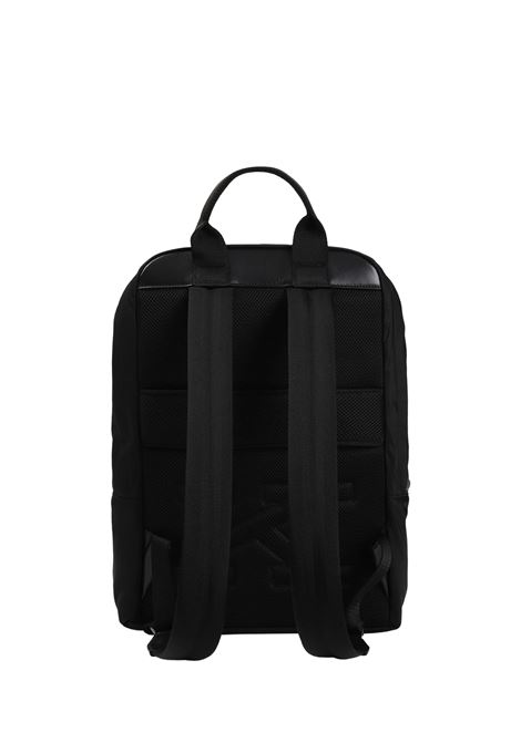 Zaino Squadrato In Nylon Nero Con Logo KITON | UBA0056N0122101/008