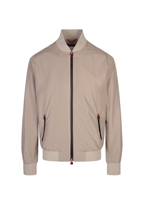 Bomber Leggero In Nylon Beige KITON | UBLMSEAK0750F07/007