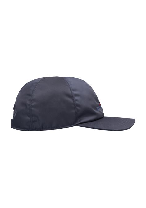 Blue Nylon Baseball Hat With Logo KITON | UCAPP68K0729F02/009