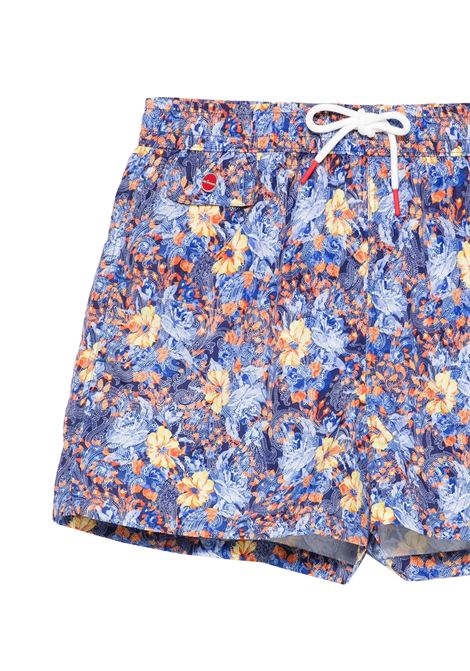 Multicoloured Floral Swim Shorts KITON | UCOM2CK0748F56/001